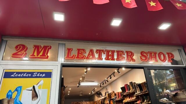 2M leather shop, hoi an