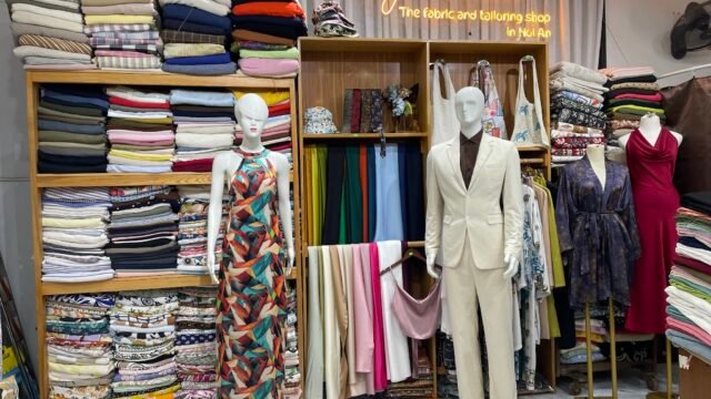 My AnSoul fabric and tailoring shop in Hoi An