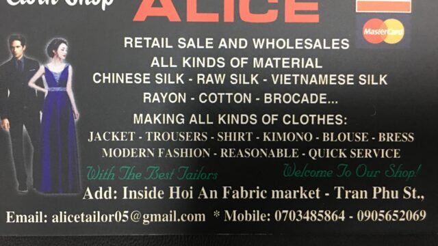 Alice Tailor And Leather Shop