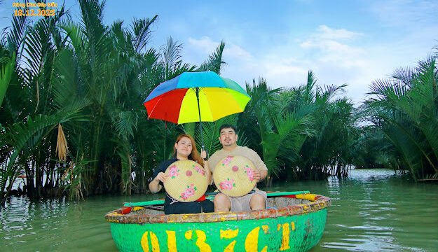 Rice Coconut Basket Boat - Thuyền Thúng Rice Coconut